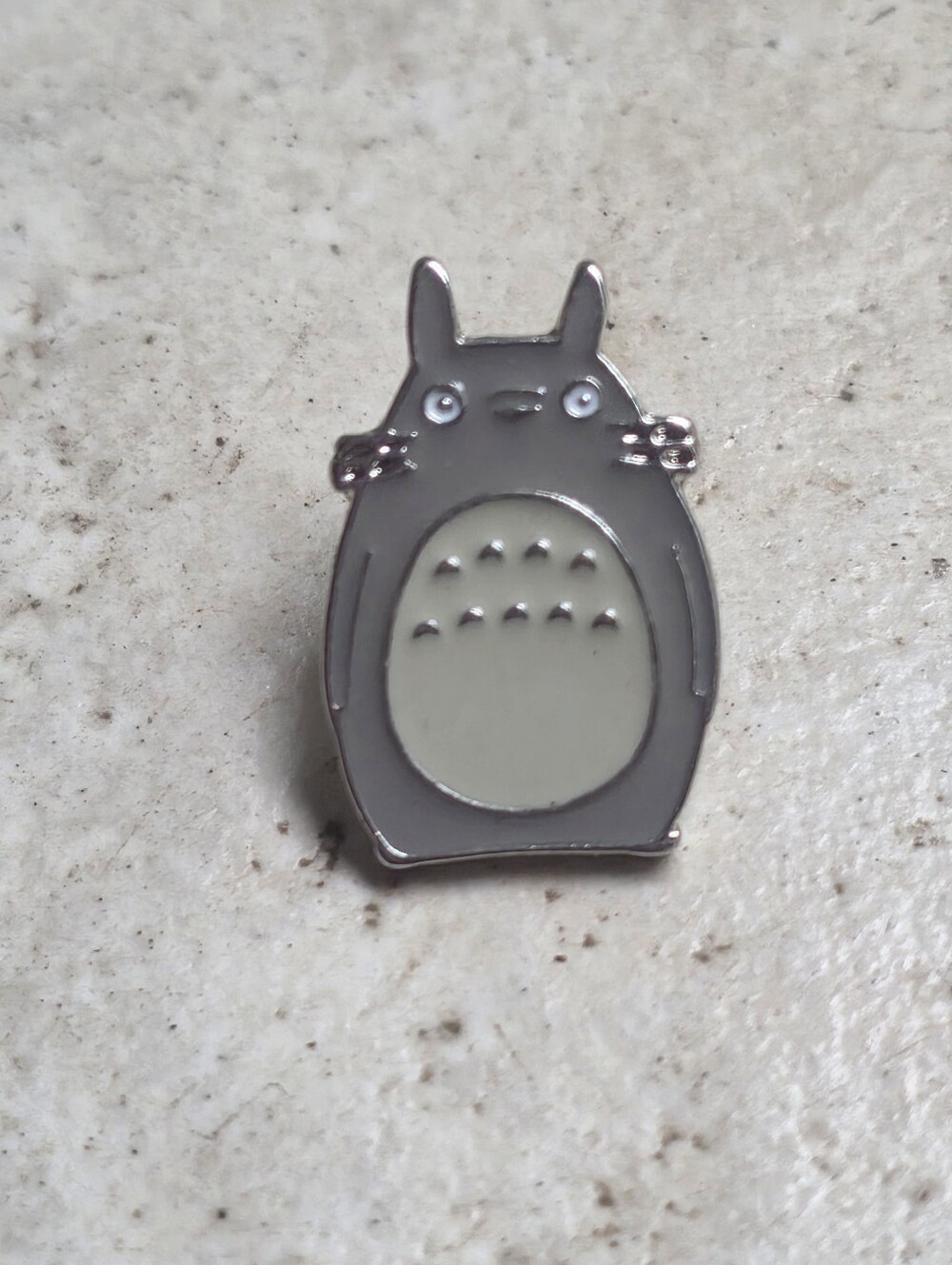 Vintage 1988 Studio Ghibli My Neighbor Totoro Collectible Gray Cat Lapel Pin